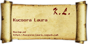 Kucsora Laura névjegykártya